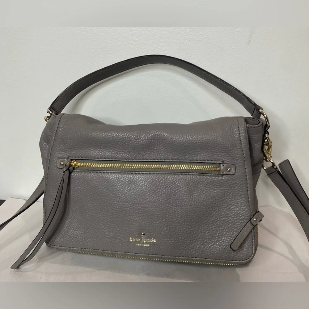 Kate Spade gray Top Handle Crossbody